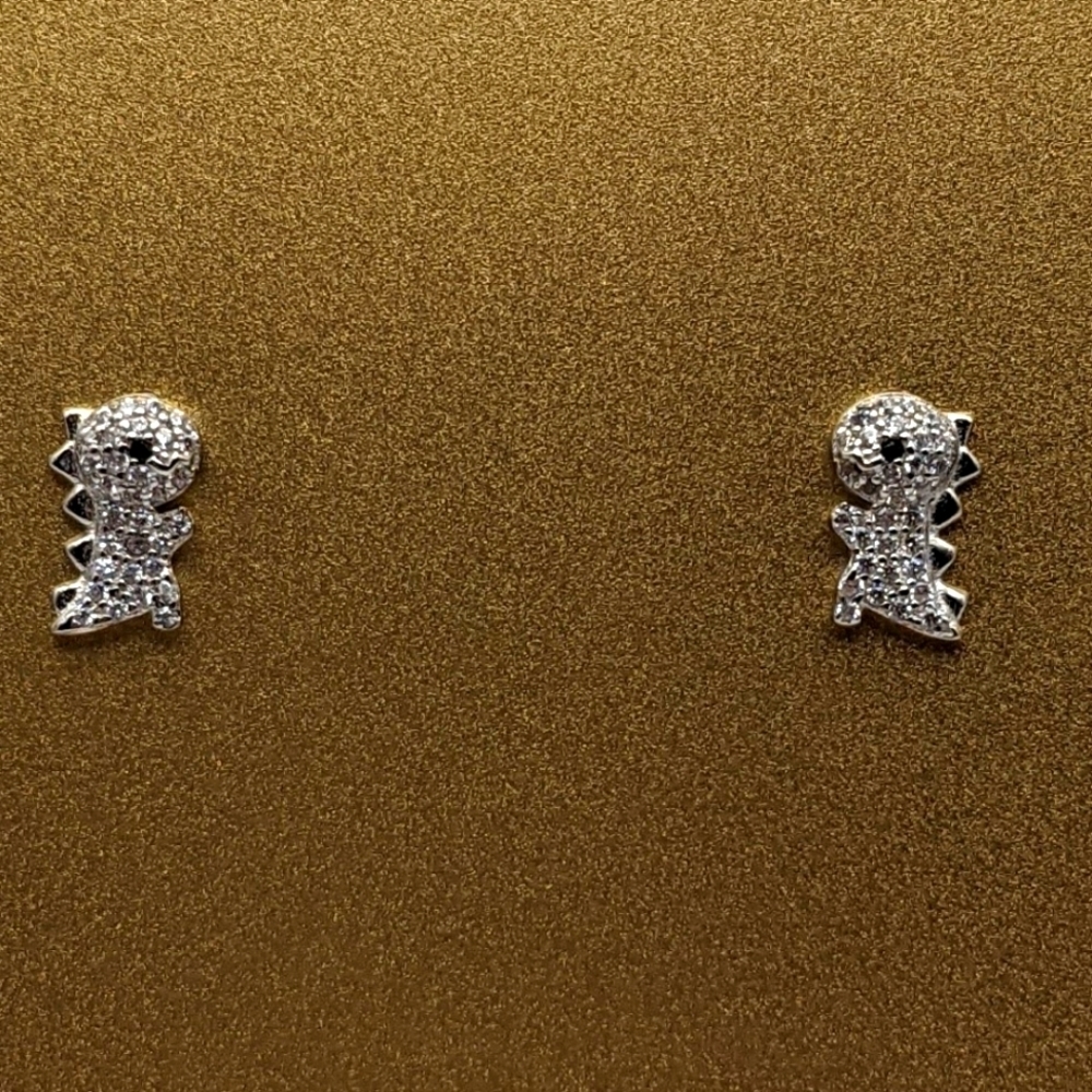 Dinosaur sterling silver stud earrings